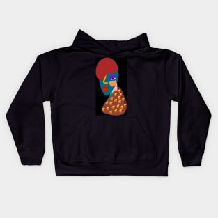 French Girl with Cowrie Shell Sweater Kids Hoodie